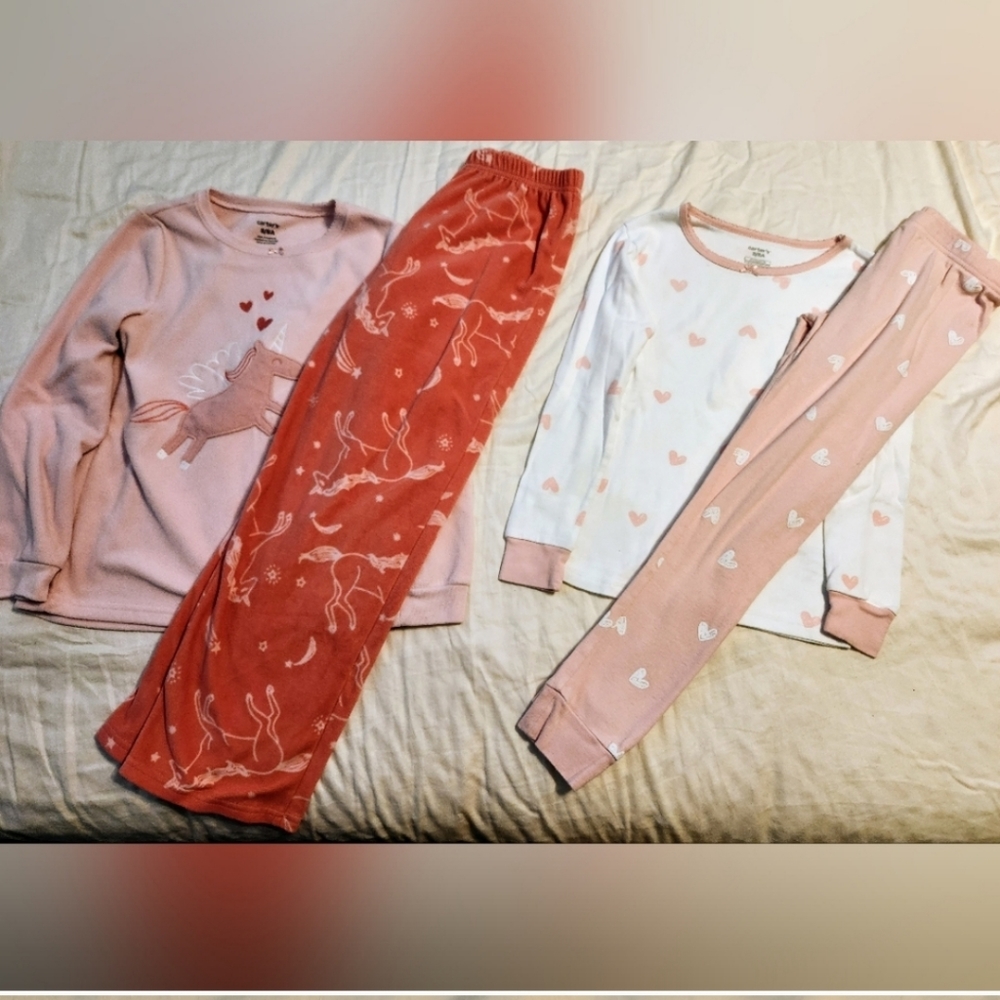*BUNDLE*  Girls Size 8 pajamas